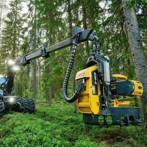 Holzladekran für Harvester 1