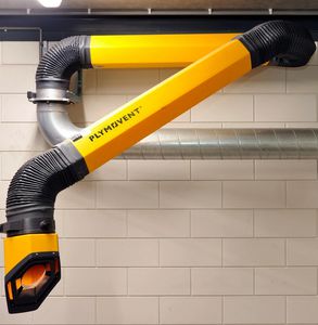 festinstallierter Absaugarm 1