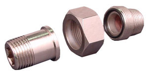 Schraubanschluss / gerade / hydraulisch / 3-teilig
