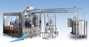 Wasser-Abfüllanlage / für PET-Flaschen / automatisch / Schwerkraft