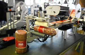halbautomatische Etikettiermaschine
