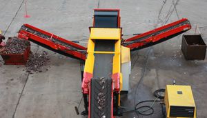 mobile Sortieranlage / automatisch / für Holz / für Müll