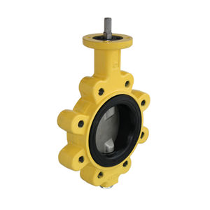 Absperrklappe / für Gas / Lug Typ / Gusseisen