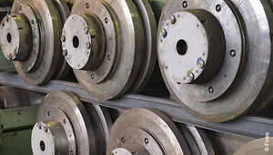 Richtmaschine für Metallteil