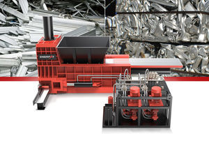 Metall-Müllpresse