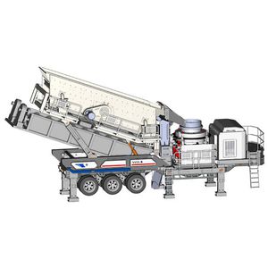 mobile Brechanlage / radmobil / für Sand / fein