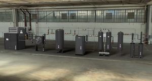 bodenstehende Luftaufbereitungsanlage 1