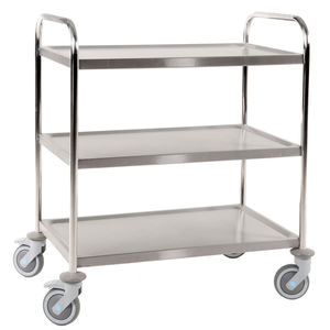 Transportwagen / Edelstahl / 2 Schichten Knochenplatte / multifunktional