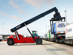Teleskoplader für Containertransport