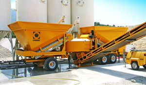 mobile Betonmischanlage / kompakt