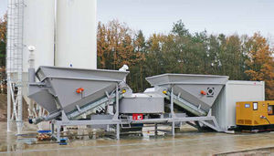 semi-mobile Betonmischanlage
