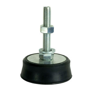 Maschinenfuß / Stahl / Antivibration / Gewinde