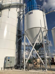 Silo für pneumatische Förderung