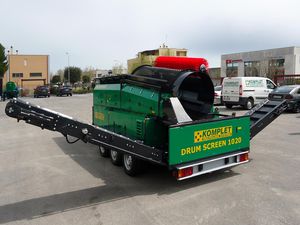 Siebanlage zur biologischen Behandlung von Abfällen 1