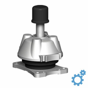 konische elastische Lagerung / Elastomer / für Pumpen
