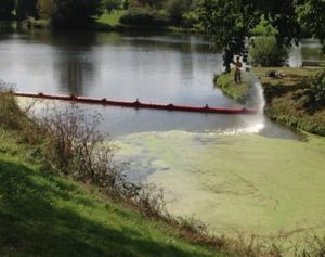 schwimmende Ölsperre