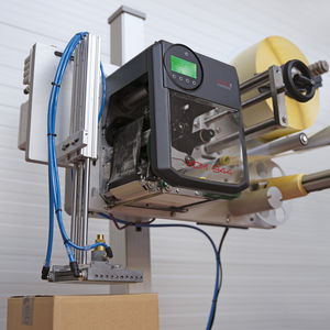 automatischer Drucker mit Etikettenaufbringer