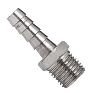 geriffelter Anschluss / gerade / hydraulisch / pneumatisch