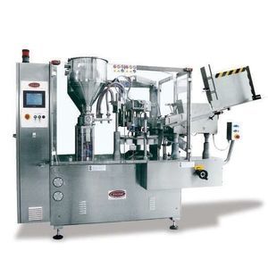 Füll und Verschließmaschine / für Rohre