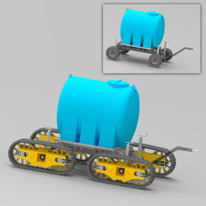 schleppbares Chassis für Baustellenmaschine