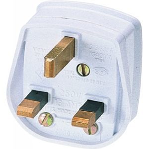 wandmontierte Steckdose und Stecker