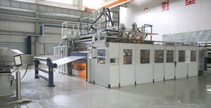 Flachfolien-Extrusionsanlage / für PET