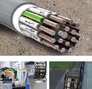 Versorgungs-Stromkabel / rund / halogenfrei / für Energieführungsketten