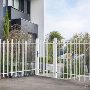 Tor / galvanisiertem Stahl 1