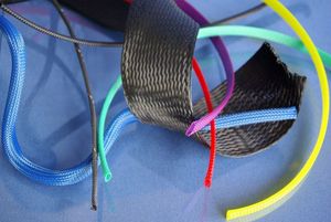 Sicherheitshülle / Geflecht / für Kabel / Polyester