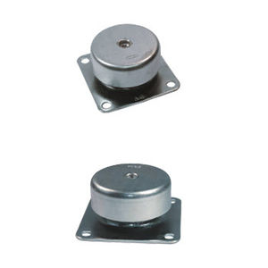 zylindrische elastische Lagerung / Metall / Elastomer / für Maschine