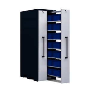 Sichtlagerkästen-Schrank 1