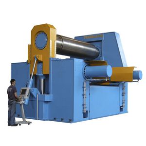 3-Walzen-Rundbiegemaschine / hydraulisch / für Schwerlastanwendungen / mit tragbarem Bedienfeld