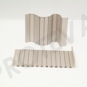 Aluminium-Faltschürze / Lamellen / für Maschinen