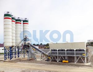 festinstallierte Betonmischanlage