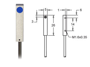 induktiver Näherungssensor / quadratisch / Metall