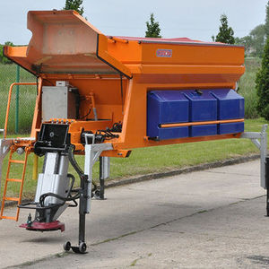 sandfarbener Streuwagen