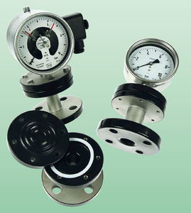 analoges Manometer / Membran / für Flüssigkeiten / Edelstahl