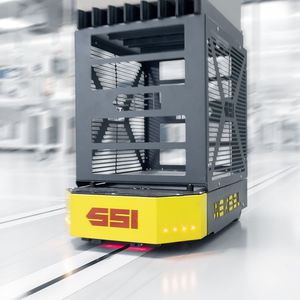 Fahrerloses Transportsystem / für Materialumschlag