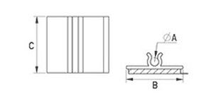 PVC-Kabelschelle