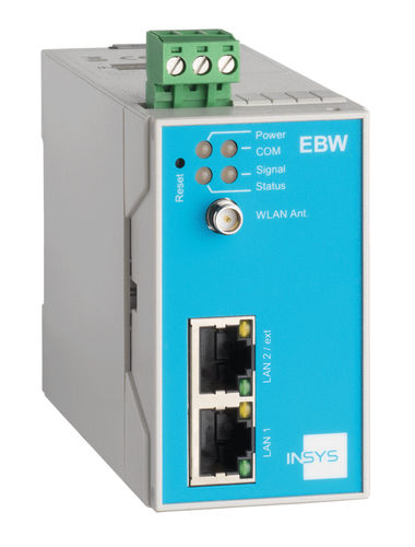 Router für Kommunikation - EBW-W100 - INSYS MICROELECTRONICS GmbH - kabellos / Daten / Paketbasiertes