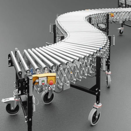 Förderer mit motorisierten Rollen - ASCRB40 - AMI Förder- und Lagertechnik GmbH - horizontal / Transport / zum Laden