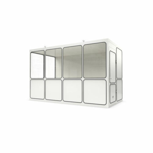 Modulierbares Raum-in-Raum-System - Ri 10 - WSM – Walter Solbach Metallbau GmbH - Blech / Mineralfaser / mit PVC Fußboden