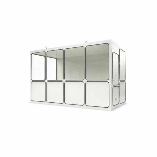 Modulierbares Raum-in-Raum-System - Ri 12b - WSM – Walter Solbach Metallbau GmbH - Blech / Mineralfaser / mit PVC Fußboden