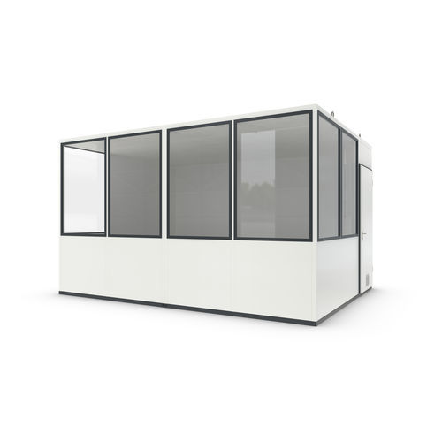Raum-in-Raum-System / Mineralfaser - Basic 15 - WSM – Walter Solbach Metallbau GmbH - Stahlblech / mit PVC Fußboden