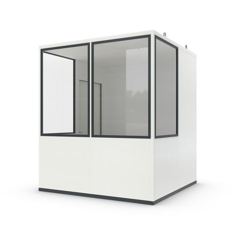 Raum-in-Raum-System / Blech - Basic 5 - WSM – Walter Solbach Metallbau GmbH - Mineralfaser / mit PVC Fußboden
