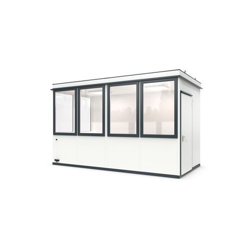 Modulierbares Raum-in-Raum-System - Outdoor Basic 10 Office Plus - WSM – Walter Solbach Metallbau GmbH - Blech / Mineralfaser / mit PVC Fußboden