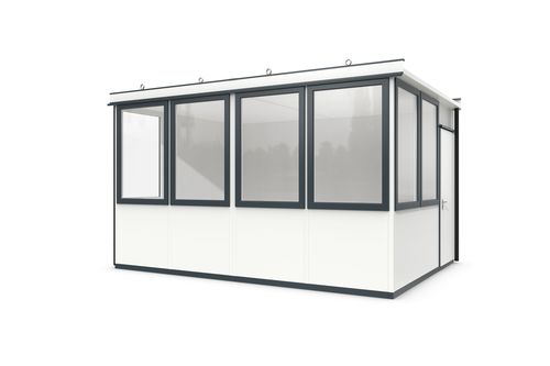 Modulierbares Raum-in-Raum-System - Outdoor Basic 15 - WSM – Walter Solbach Metallbau GmbH - Blech / Mineralfaser / mit PVC Fußboden