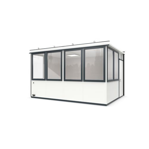 Modulierbares Raum-in-Raum-System - Outdoor Basic 15 Starter Plus - WSM – Walter Solbach Metallbau GmbH - Blech / Mineralfaser / mit PVC Fußboden