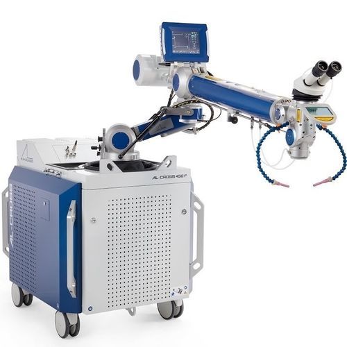 Faserlaser-Schweißsystem - AL-CROSS - ALPHA LASER GmbH - halbautomatisch / mit Rollen / für Metall