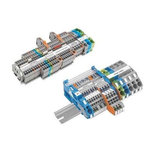 Klemmenblock auf DIN-Schiene - TOPJOB® S  - WAGO - steckbar / Zugfederanschluss / mit Hebel